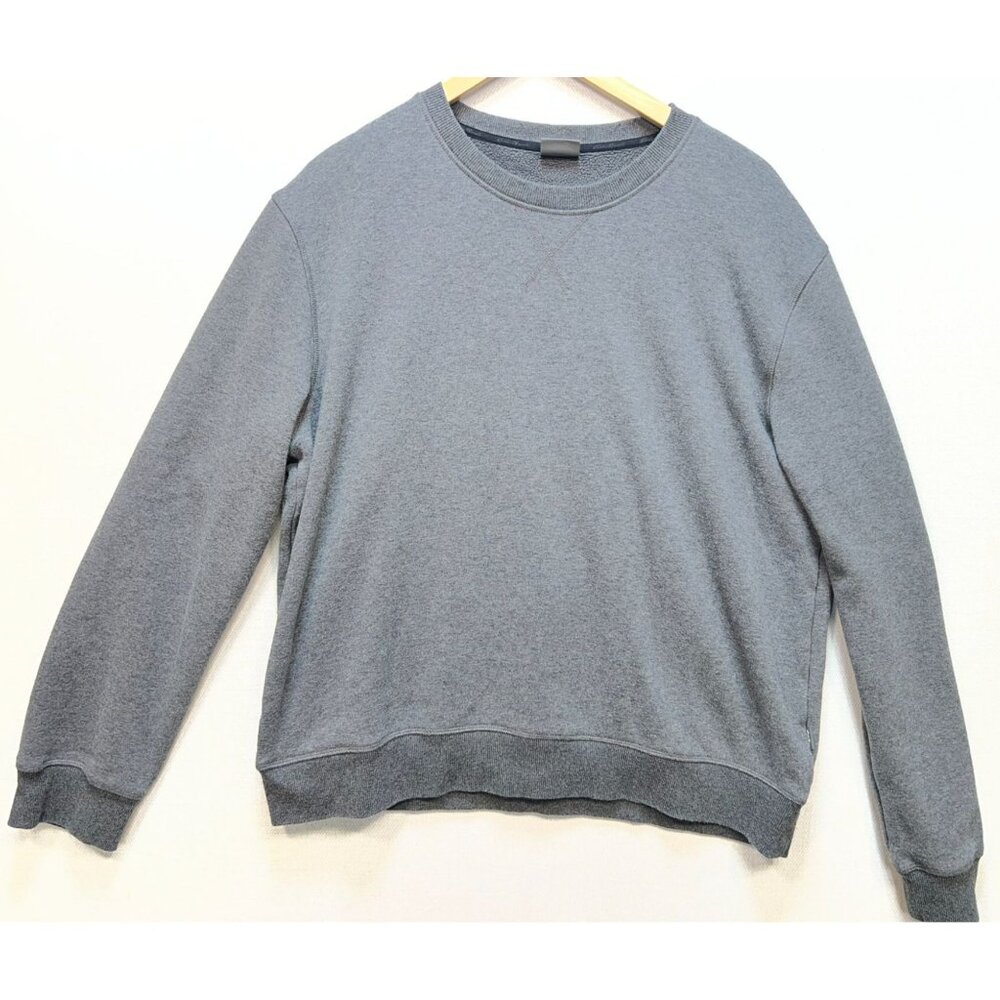 Eddie Bauer Men's Fleece Crewneck Pullover Sweatshirt Long Sleeve Size XL Gray